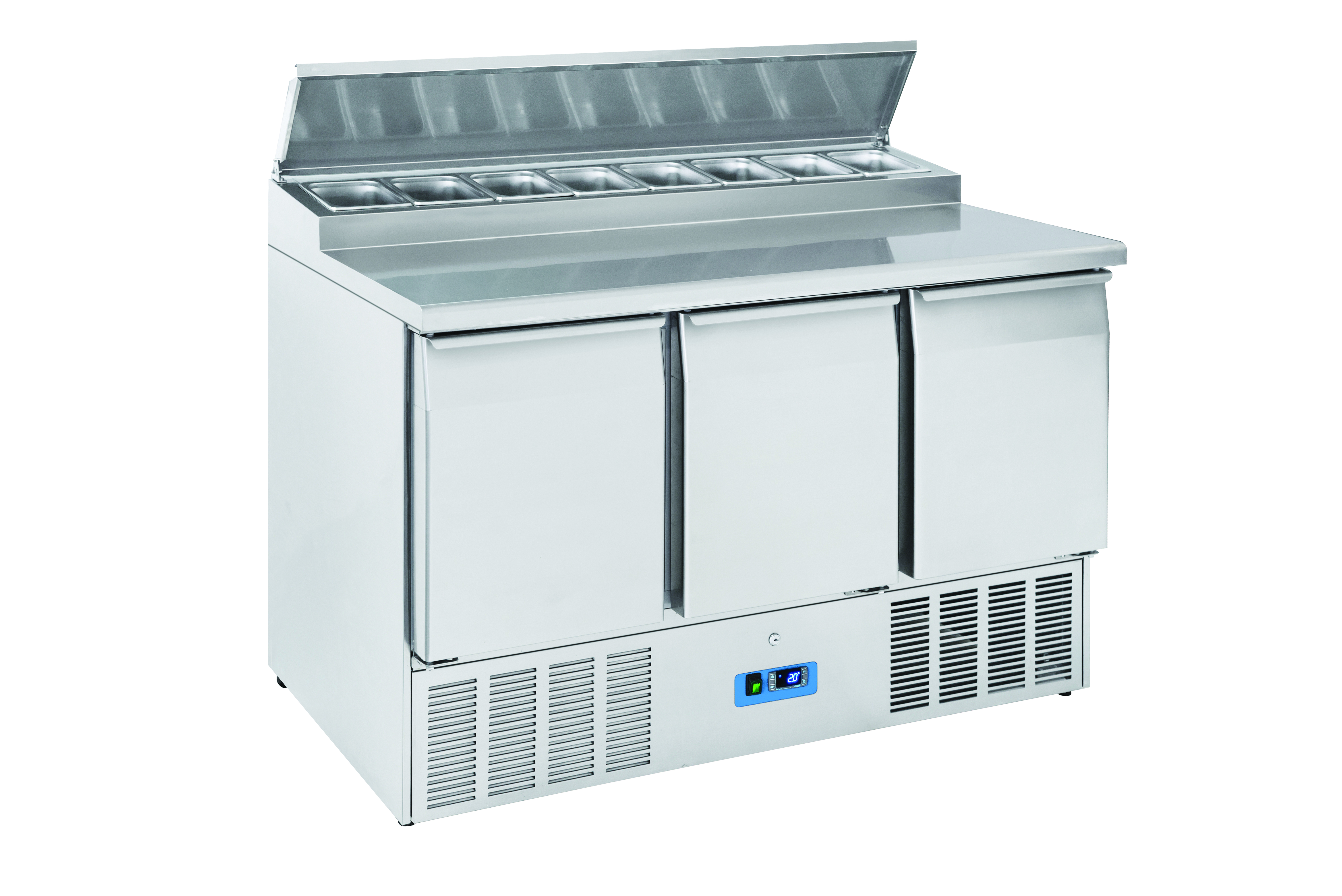 Table réfrigérée SANDWICH SYSTEM - 3 PORTES GN1/1