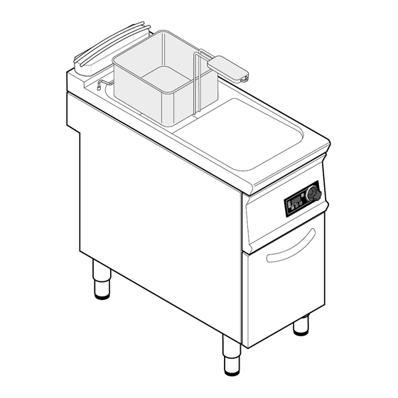 friteuse électrique sur coffre commandes électroniques 17 litres